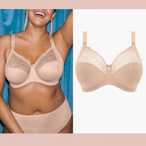 NEW‎ $68 Elomi [ 36K ] Morgan Full Figure Underwire Bra in Sahara Nude #7006